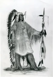 Mato-Tope, second chief of the Mandan people, c. 1833